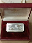 1000 grains 1970 "The First Franklin Mint" Christmas Ingot. 2.0833 Oz Silver.