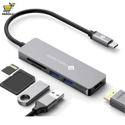 All-in-One USB C Adapter mit 4K HDMI & SD-Kartenleser, Tragbar & Schnell
