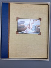 NOS Vintage Hallmark Photo Album Scrapbook Blue and Beige Photo Insert on Cover
