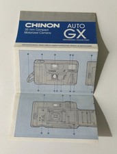 Chinon Auto GX 35mm Compact Camera Instruction Manual