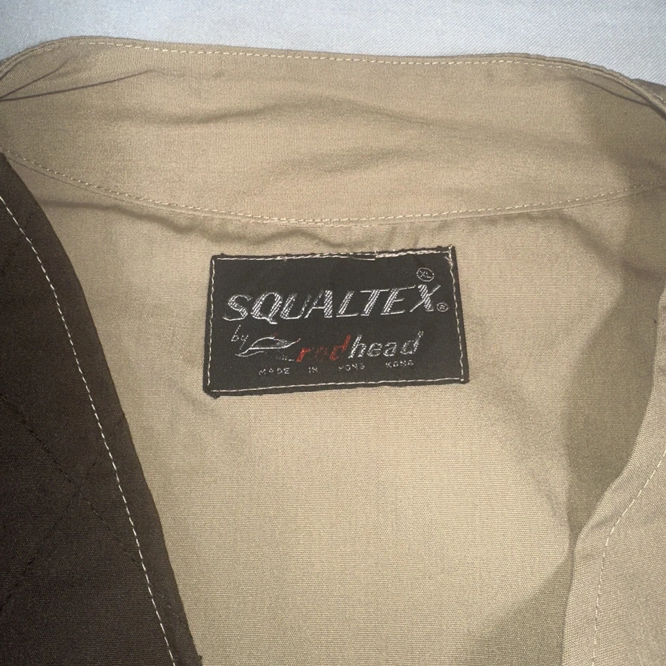 Vintage Squaltex RedHead Hunting Shooting Vest XL Brown Zip Bird - Image 2 of 4