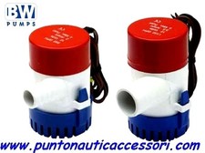 POMPA IMMERSIONE MODELLO B&W 1100gph PORTATA 70lt/minuto Portagomma Ø 28mm