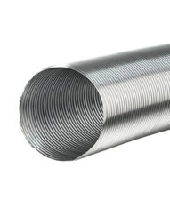 Aluminium Flexible Hose 200mm / 3m Alloy Flexi Air Duct Pipe Tube Heat