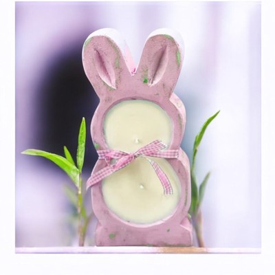 Easter Bunny Dough Bowl Candles