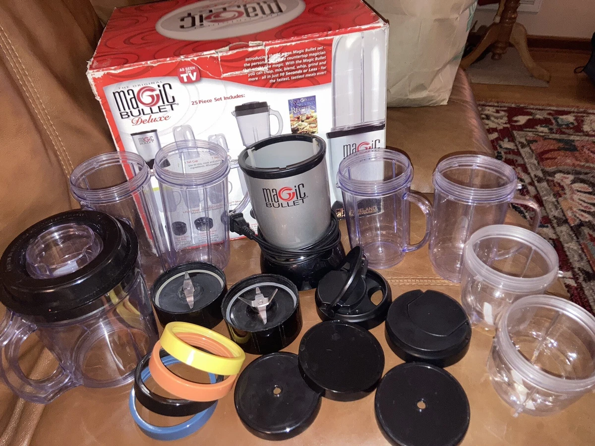 Magic Bullet Replacement Parts 5 Cups, Shaker-Steamer Tops, Lids