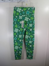 New No Bo St Patrick Legging Clover Size S 4 6 Green