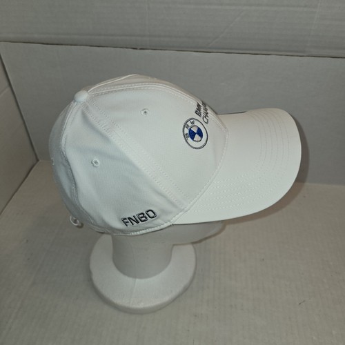 Gorra de golf BMW Championship nueva sin etiquetas blanca ajustable con correa por delante - Imagen 2 de 6