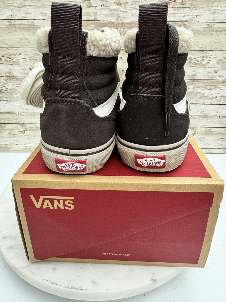 Vans Filmore Hi High Top Suede Chocolate Sherpa Sneakers  display picture 1