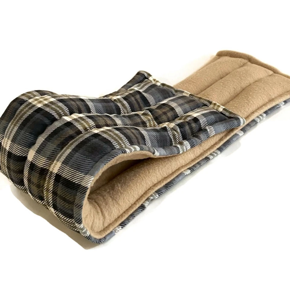 Heat Pack Neck Wrap, XL Long Wide Microwavable Heating Pad Flax Rice Neck Warmer - Image 4 of 4