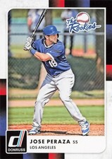 Jose Peraza The Rookies Donruss Baseball Card #TR13 