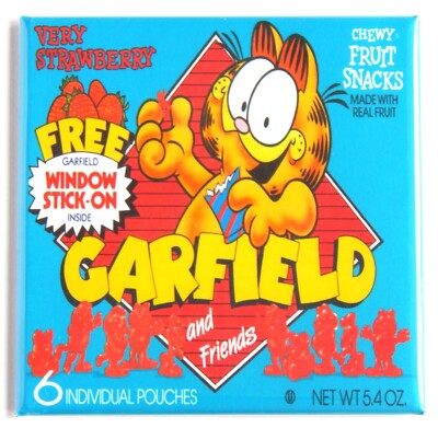 Cat Fruit Snacks Box FRIDGE MAGNET