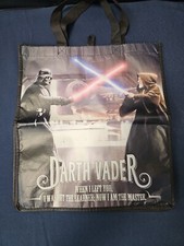 Star Wars Disney Darth Vader Reuseable Tote Gift Bag Birthday Light Saber RARE