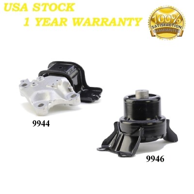 2 PCS MOTOR & TRANS MOUNT FIT 2014 HONDA FIT 1.5L LX & SPORT, I-VTEC ENG