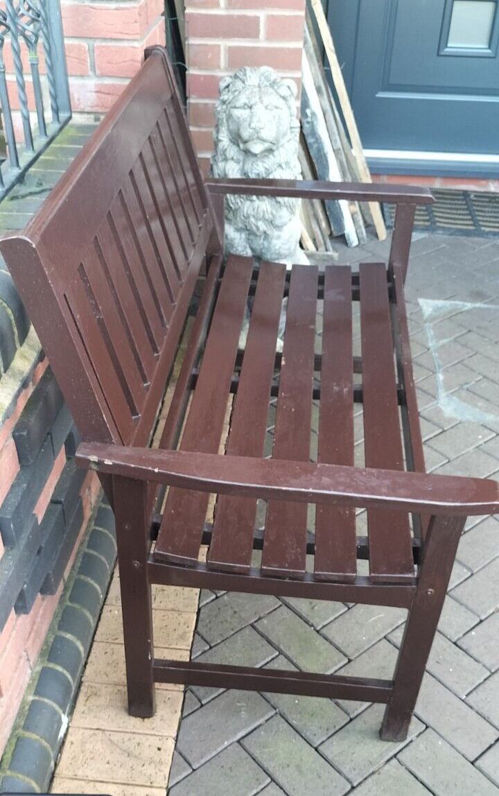 Wooden Outdoor Wooden 2 Seater Bench Garden Patio Furniture eBay