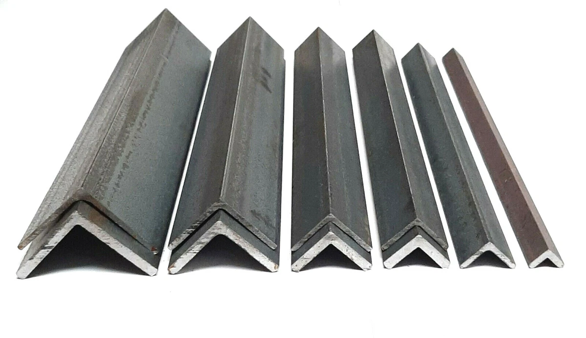 Mild Steel Equal Angle Grade S275 Angle Iron Bar 13mm - 50mm Sizes 100mm  -1000mm