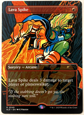 MTG Lava Spike Secret Lair Everything is on Fire (2049) NM