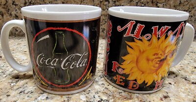 VTG Coke A Cola Sun Cup Teacher Taste Education Mug Coffee Tea 1995 EUC 