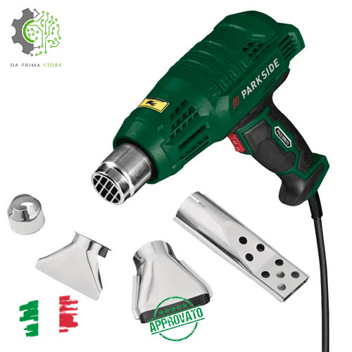 Pistola termica PARKSIDE aria calda phon 350/600°C 2000w 330 / 500 l/min gun ✅✅