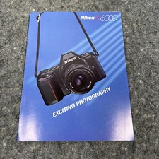 Vintage Original NIKON N6000 Catalog Brochure