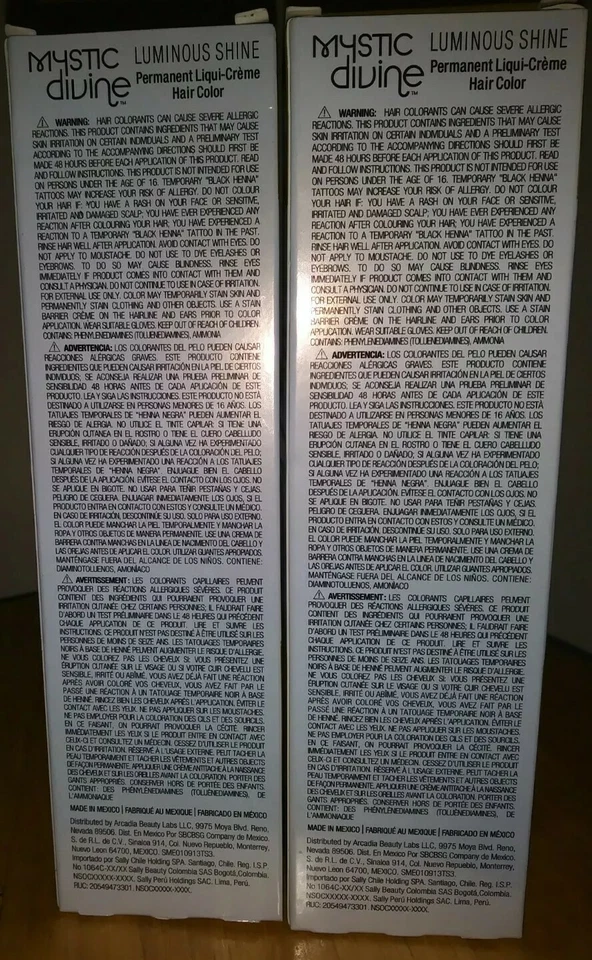 Lot Of 2 Mystic Divine Hair Color Dye Natural Red Violet Light Brown US 3oz 5NRV - Image 2 of 4