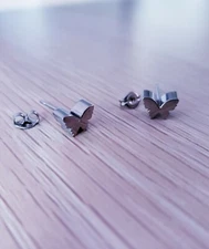 New Titanium Butterfly Shaped Earrings