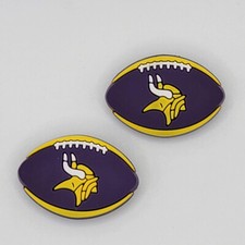  NFL Minnesota Vikings Football Team For Crocs Shoe Charms Jibbitz - 2 pieces