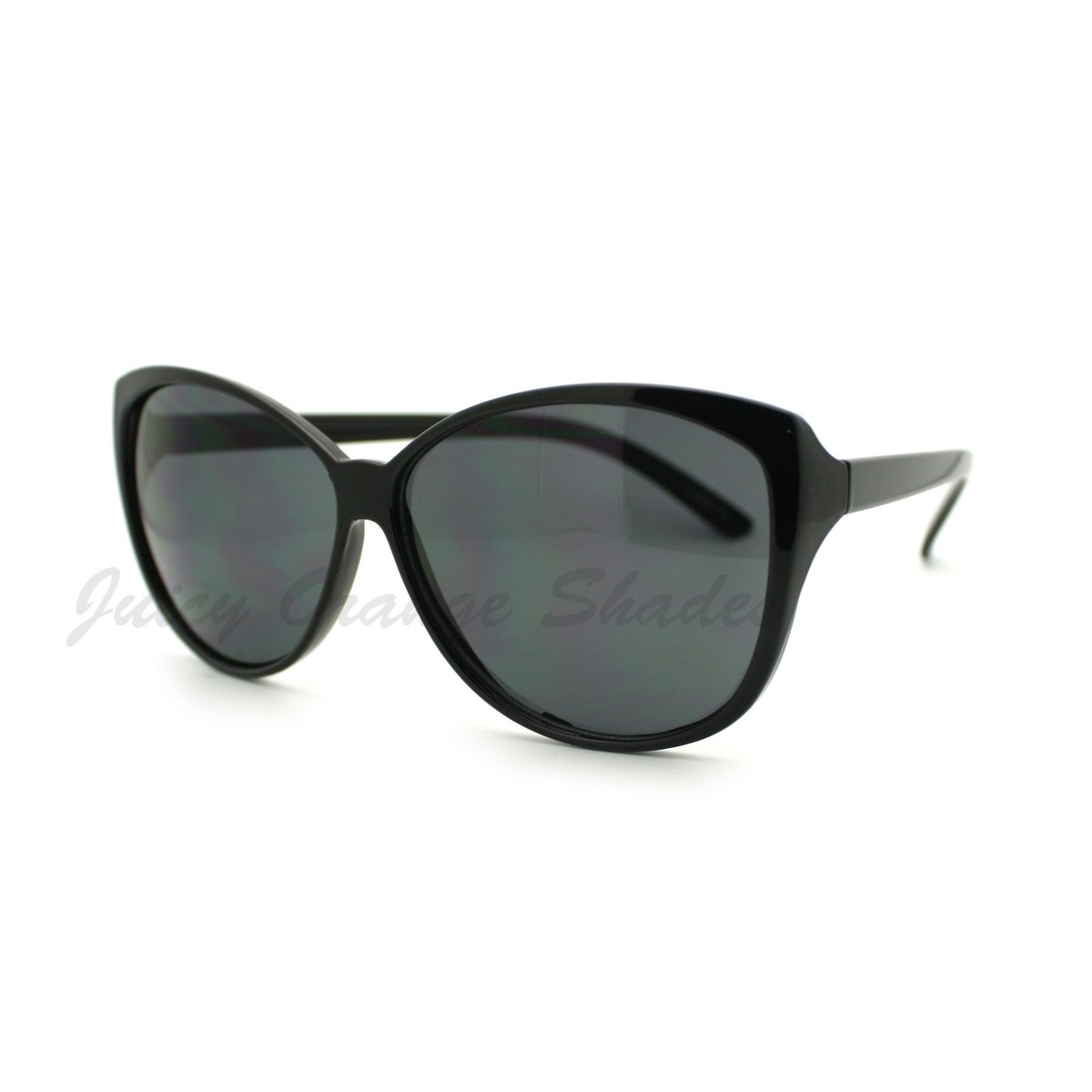 Oversized Black Cat Eye Sunglasses UV 400 New Blenders Isla Jet Black Sunglasses – Polarized Smoke Lenses  main image 2