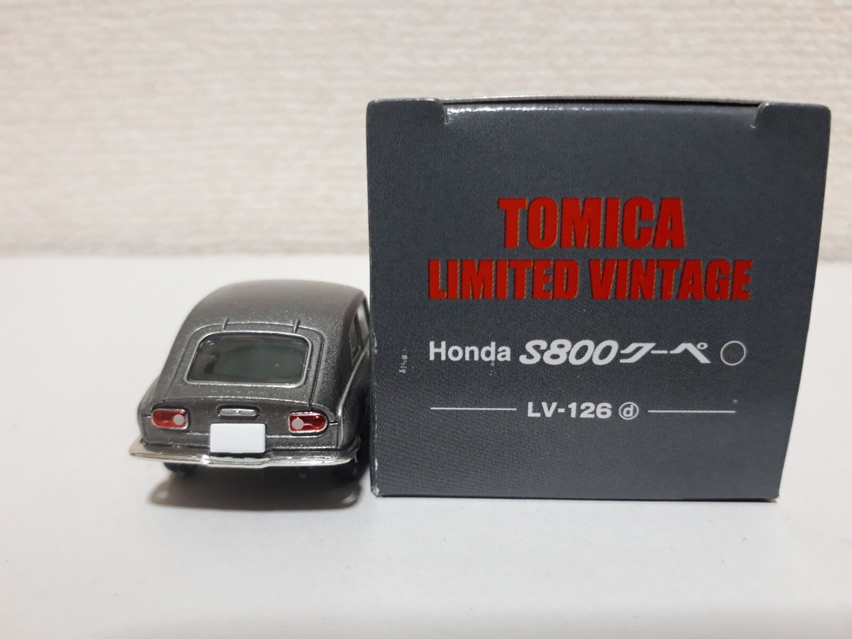 トミカリミテッドビンテージLV-126d Honda S800クーペ Tomica Limited Vintage Honda S800 Coupe (Red) LV-126 TOMYTEC