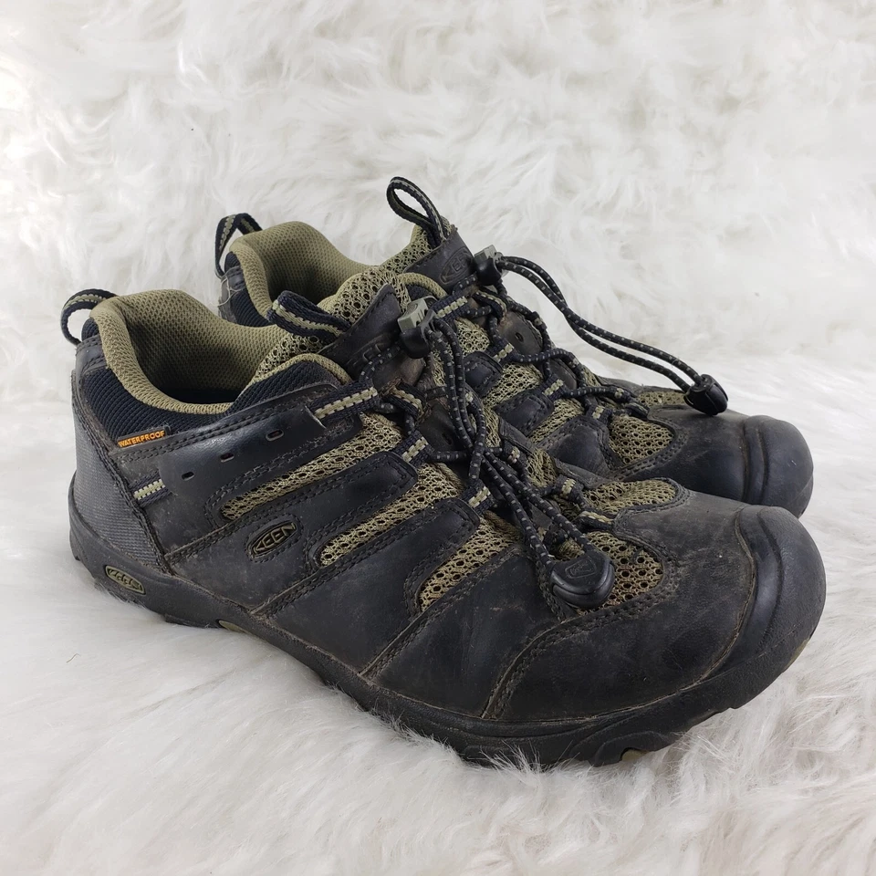Туфли водонепроницаемые уличные KEEN черная кожа размер США молодежные 6 женские 7 евро 38 - Изображение 2 из 4