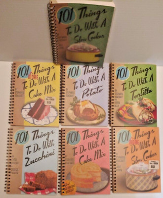 Lot Of 7 Books 101 Things to Do with Tortilla +Ashcraft Stephanie Plastic Covers