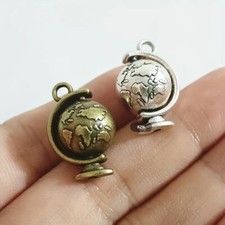 Dollhouse Vintage Metal World Globe Map 1/12 Scale