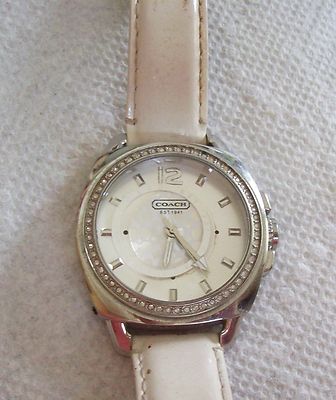 coach rhinestone watch