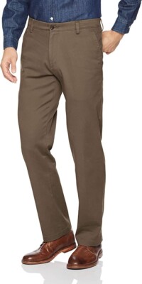 Dockers Men's Straight Fit Easy Khaki Pants Color Dark Pebble