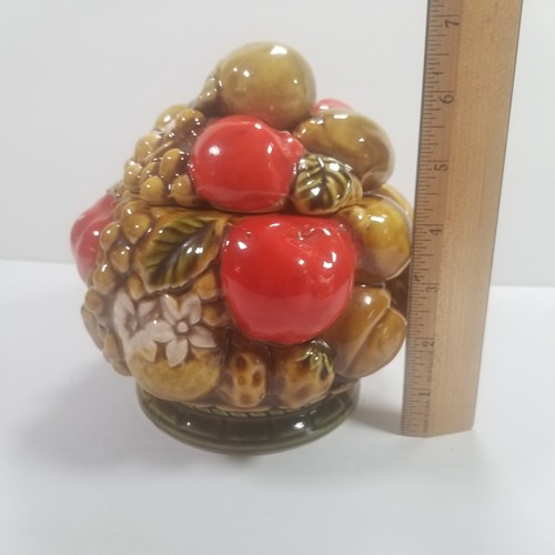 Vintage Ardco Fine Quality Dallas Harvest Fruit Canister Cookie Biscuit Jar - Picture 5 of 14
