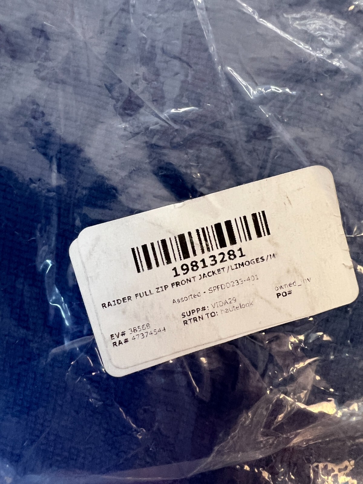 Spyder Raider Full Zip Front Jacket Mens M Blue Turtleneck Zipped Pockets NWT
