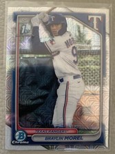 2024 Bowman Chrome Prospects Braylin Morel MOJO REFRACTOR 1st RC #BCP-192