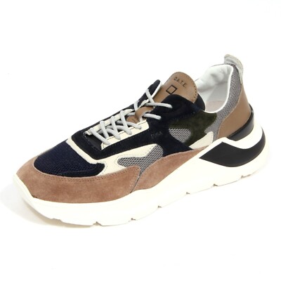 H3184 sneaker uomo D.A.T.E. FUGA MESH man shoes brown/gray/blue