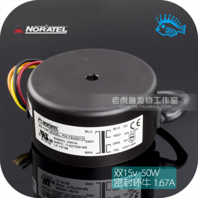 50W dual 15V NORATEL sealed 50VA toroidal transformer brand new imported
