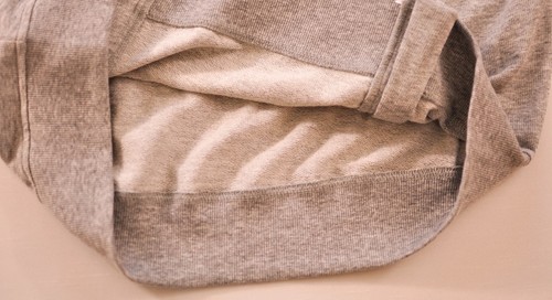 women's Volve french terry top size medium gray long sleeve pull over cotton mix - Picture 7 of 8