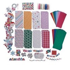 Diamond Press Holiday Cheer Slimline Card Kit New