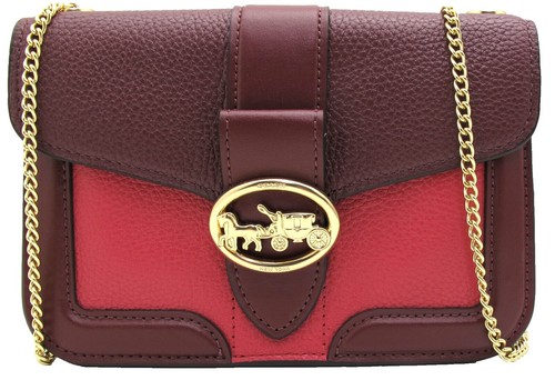 Coach 13382 Bonnie Satchel Pink Colorblock Leather Shoulder Bag