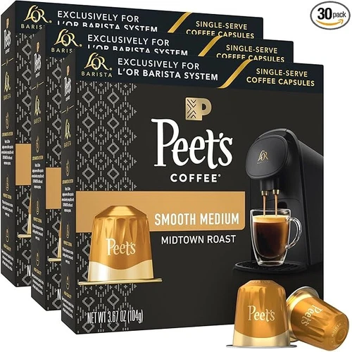 LOR Barista System PEETS MIDTOWN ROAST Pods 50 pods total-image