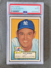 1952 Topps #67 Allie Reynolds Black Back Set Break PSA 4