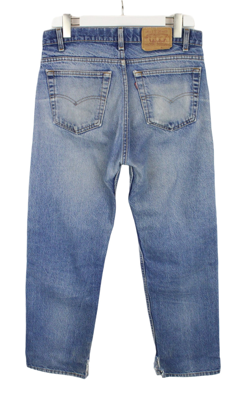 LEVI'S 505 Jeans Men's W35/L30 Regular Fit Distressed Ripped Faded thumbnail 2