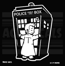 Dr. Who - Tardis Love -Cute Vinyl Car Laptop decal sticker
