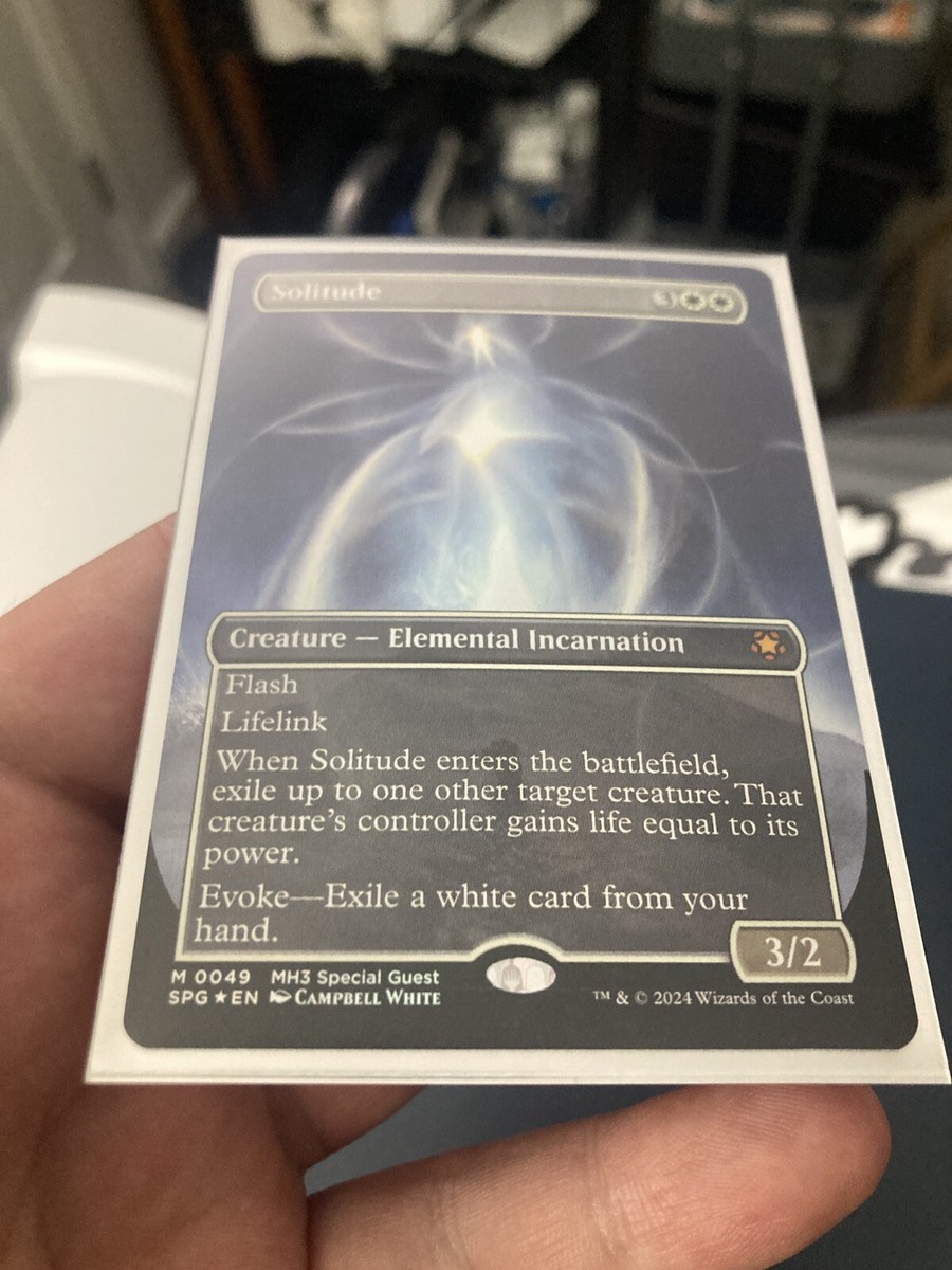 MTG - Solitude Borderless Textured Foil - Modern Horizons 3 MH3 MTG - Solitude Borderless Textured Foil - Modern Horizons 3 MH3