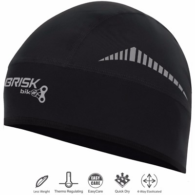 Brise Fahrradkappe eleganter Stil Thermo Schädel Kappen enge Passform winddicht Helm 