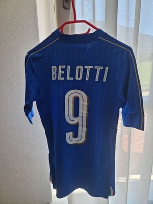 PUMA Italien Trikot 2016, Blau Kurzarm,  Andrea Belotti #9, Gr.M