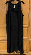 Michael Michael Kors Black Cotton Gauze Maxi Dress Sleeveless Tiered Ruffles M