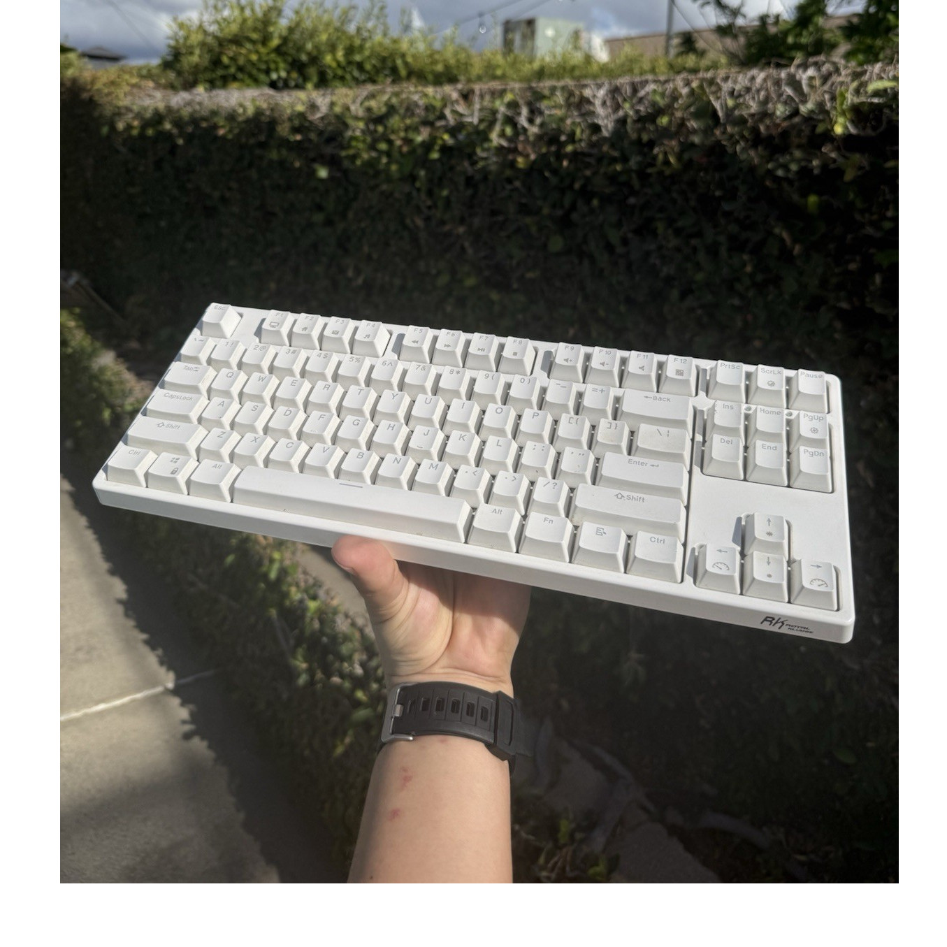 RK Mechanical Keyboard RK87G70 RGB &ndash; White (Cherry MX Brow
